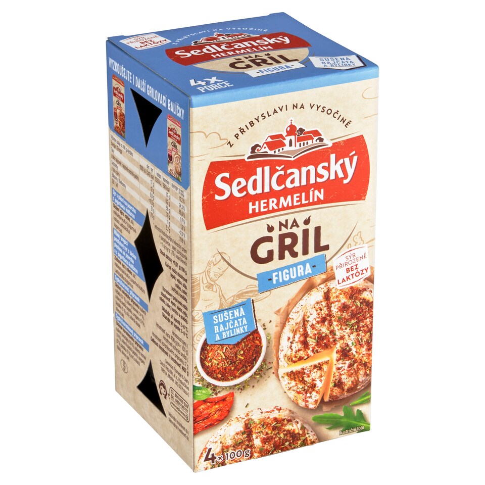 Sedlčanský Hermelín for Grill Figure Dried Tomatoes and Herbs 407g