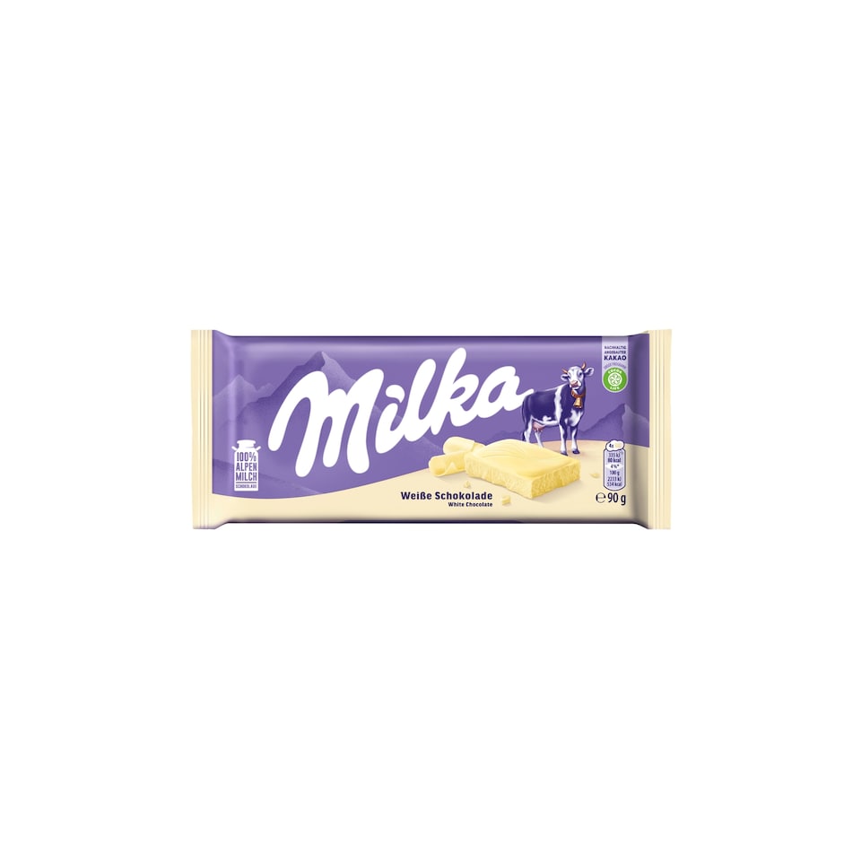 Milka White Chocolate 90 g