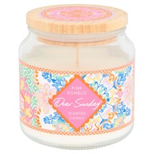 TESCO DEAR SUNDAY PINK POMELO CANDLE 350G