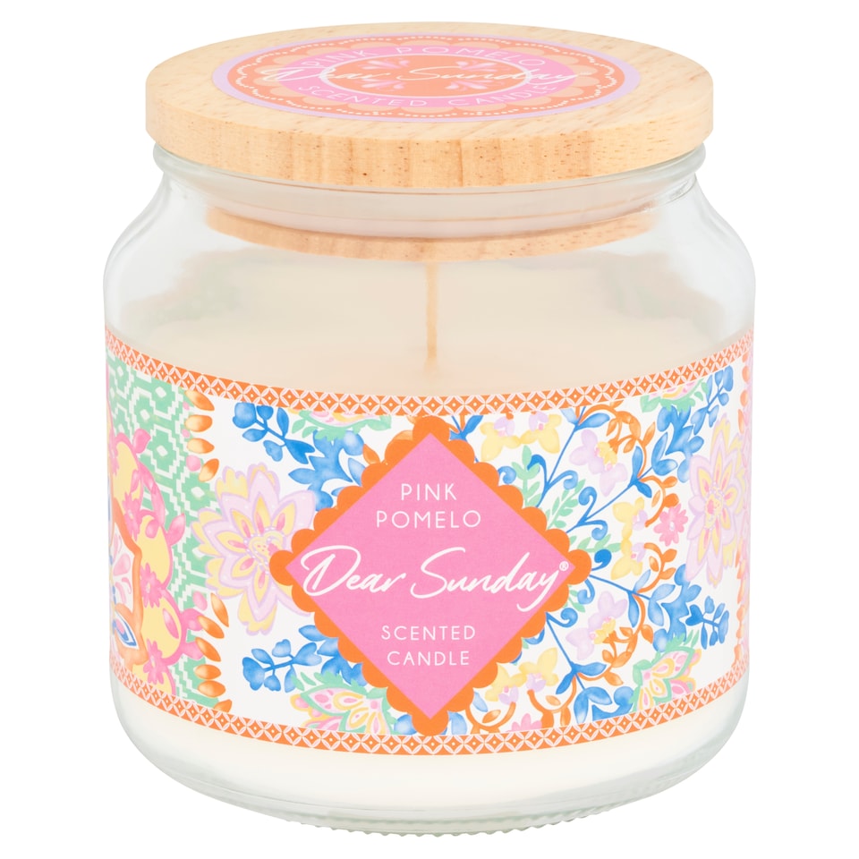 TESCO DEAR SUNDAY PINK POMELO CANDLE 350G