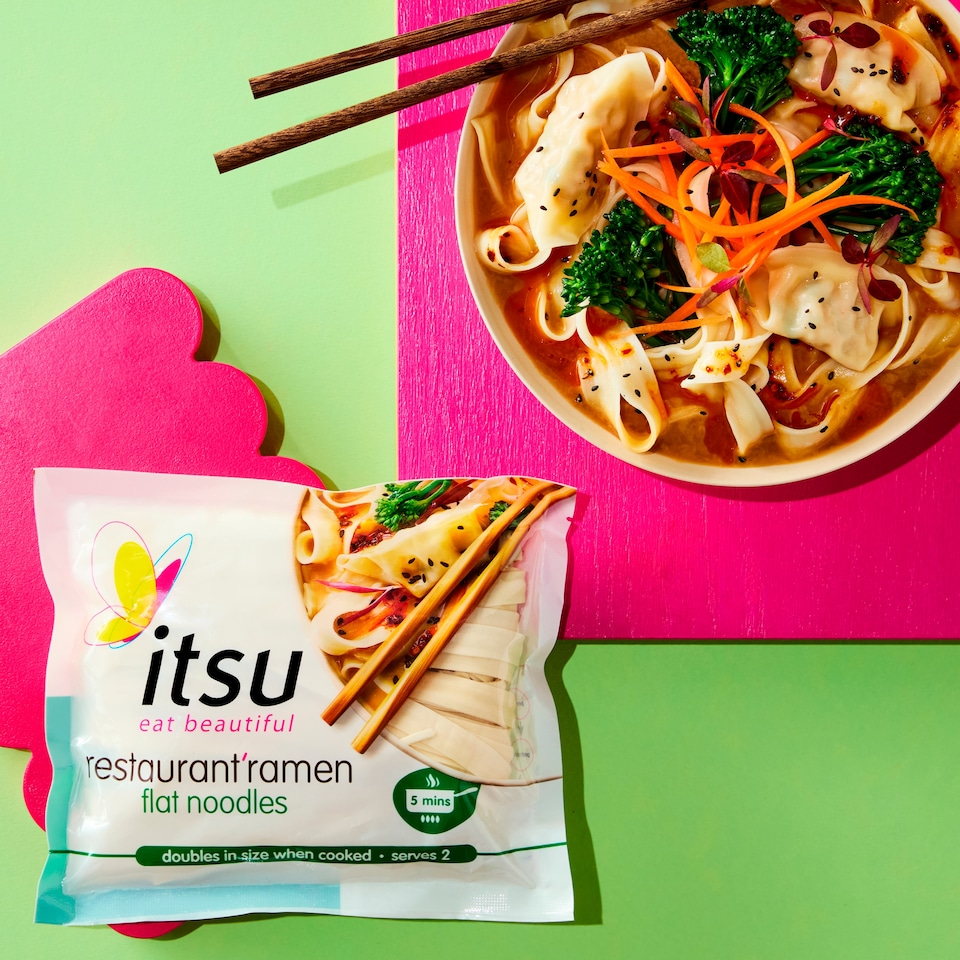 image 1 of itsu chilled restaurant ramen flat noodles 200g