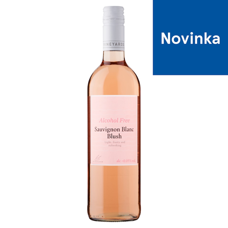 image 1 of Vineyards Sauvignon Blanc Blush Non-Alcoholic Drink Made from De-Alcoholized Rose Wine 750 ml