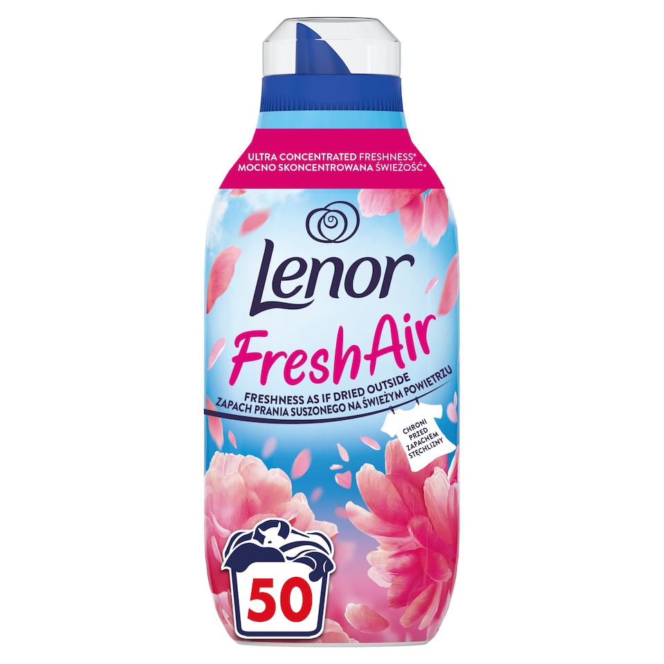 image 1 of Lenor Fresh Air Fabric Conditioner 50 Washes, Pink Blossom