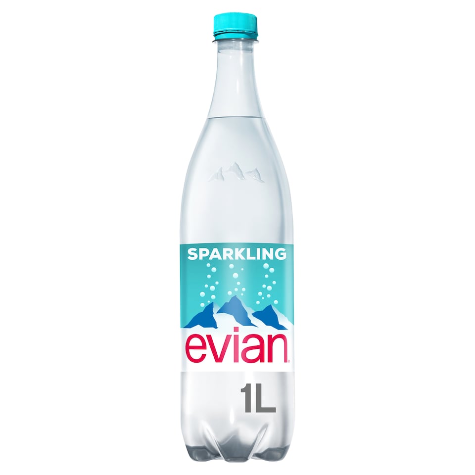 image 1 of Evian Sparkling Natural Bottled Mineral Water 1L