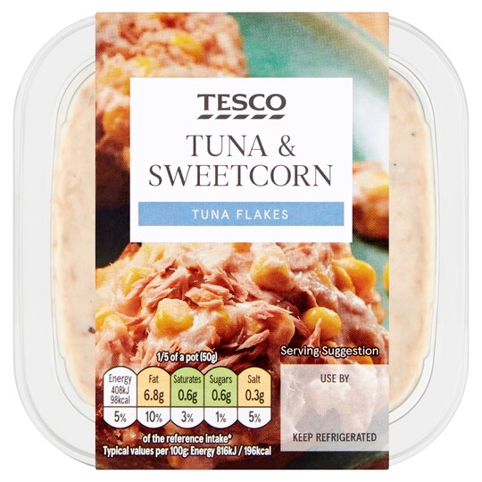 Tesco Tuna Sweetcorn Filler 270G Tesco Groceries