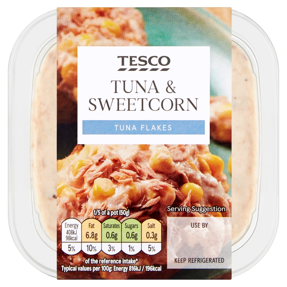 Tesco Tuna & Sweetcorn Sandwich Filler 270G Tesco Groceries