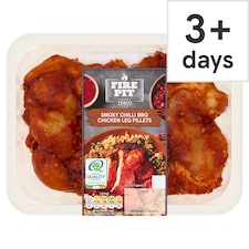 Tesco Fire Pit Smoky Chilli BBQ Chicken Leg Fillets 415g