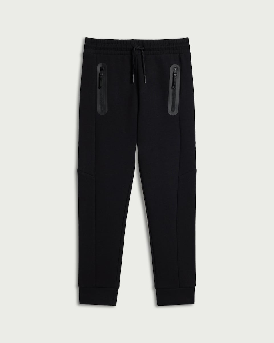 image 1 of F&F Active Zip Pocket Joggers in Black