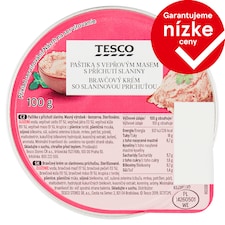 Tesco Bravčový krém so slaninovou príchuťou 100 g