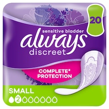 Always Discreet Small Incontinence Pads 20 Pack