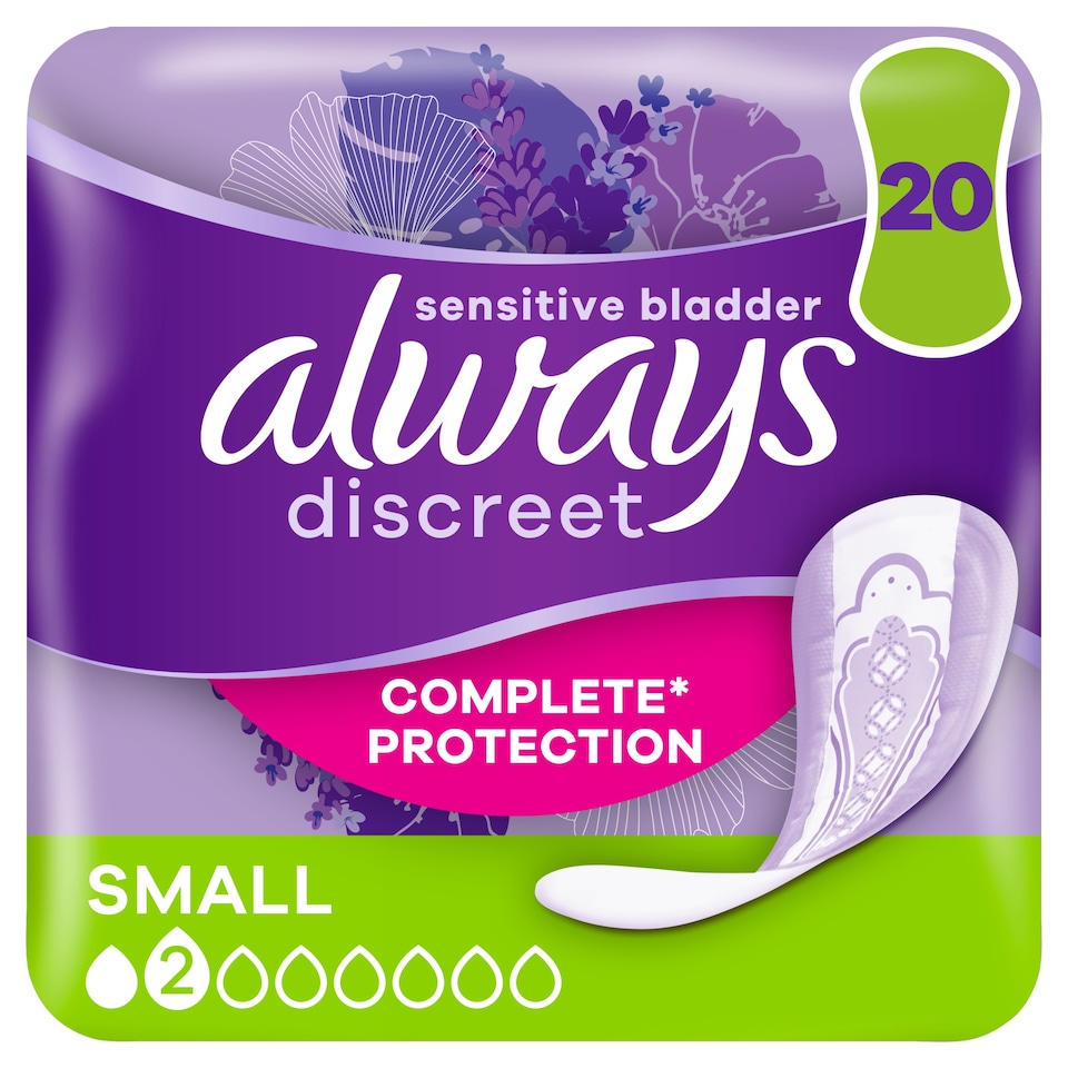 image 1 of Always Discreet Small Incontinence Pads 20 Pack