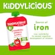 image 2 of Kiddylicious Pouches Strawberry, Apple & Spinach 6m+ 100g