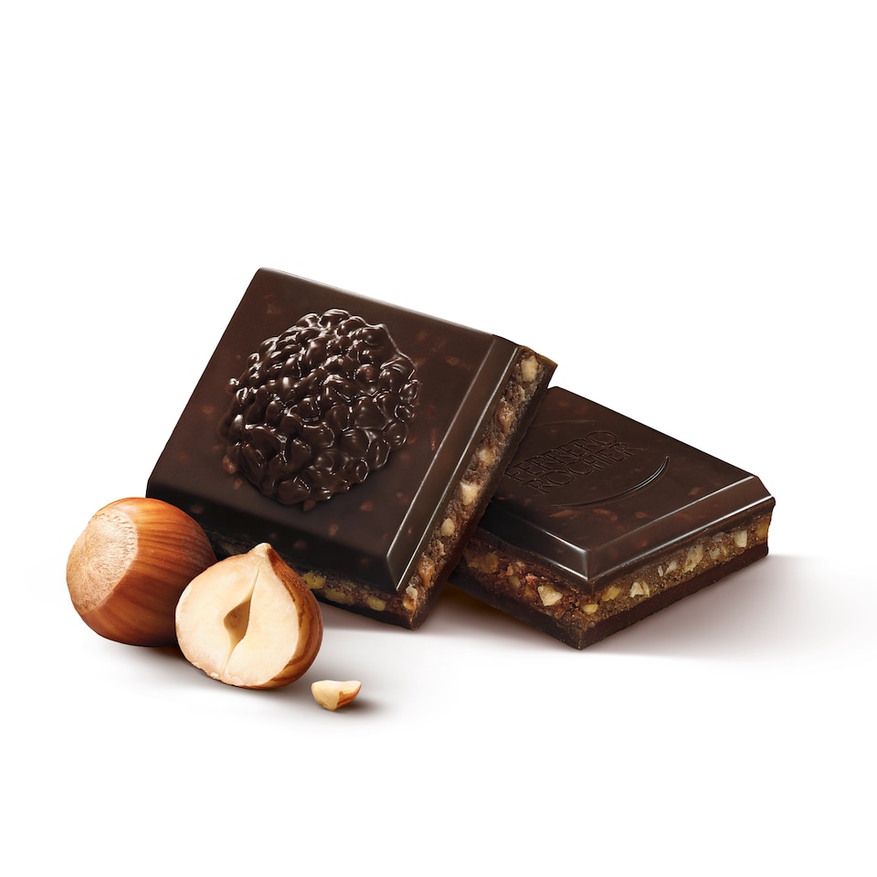 image 1 of Ferrero Rocher Hazelnut & Dark 70% Choclate Bar 90g