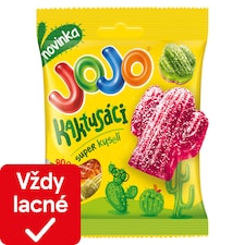JOJO Kaktusáci mix kyslých želé cukríkov s náplňou i bez náplne, s ovocnými príchuťami 80 g