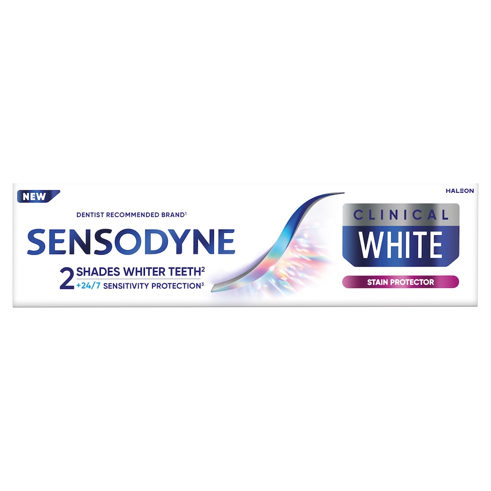 obrázok 1 z Sensodyne Clinical White Stain Protector zubná pasta s fluoridom 75 ml