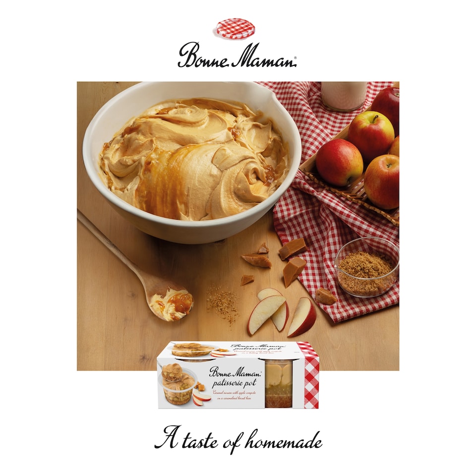 image 1 of Bonne Maman Patisserie Pot Apple & Caramel 2x90g
