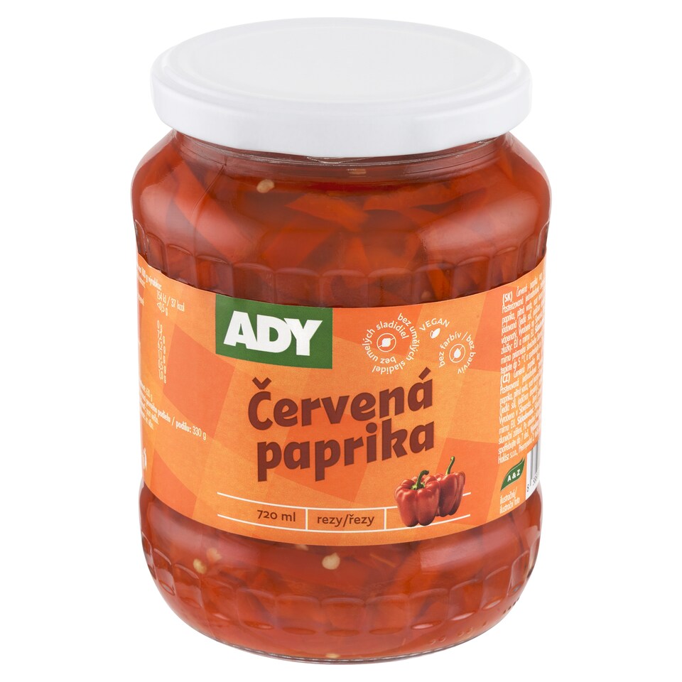 Ady Červená paprika rezy 630 g