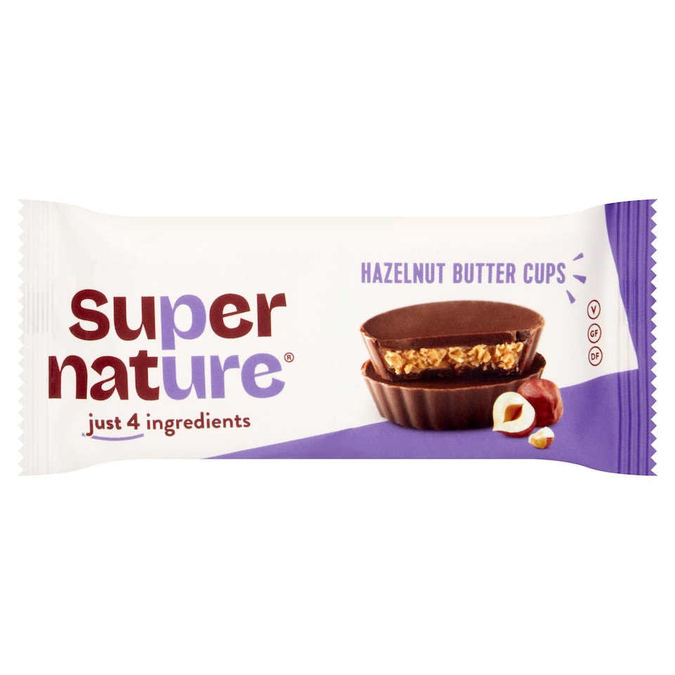 Super Nature Hazelnut Butter Cups 34G