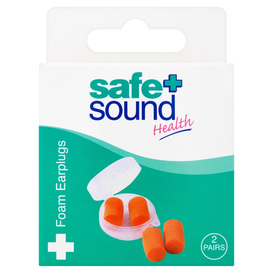 Safe And Sound Foam Ear Plugs 2 Pairs