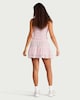 image 3 of OH ME OH MY Paisley Print Tiered Mini Skirt in Pink