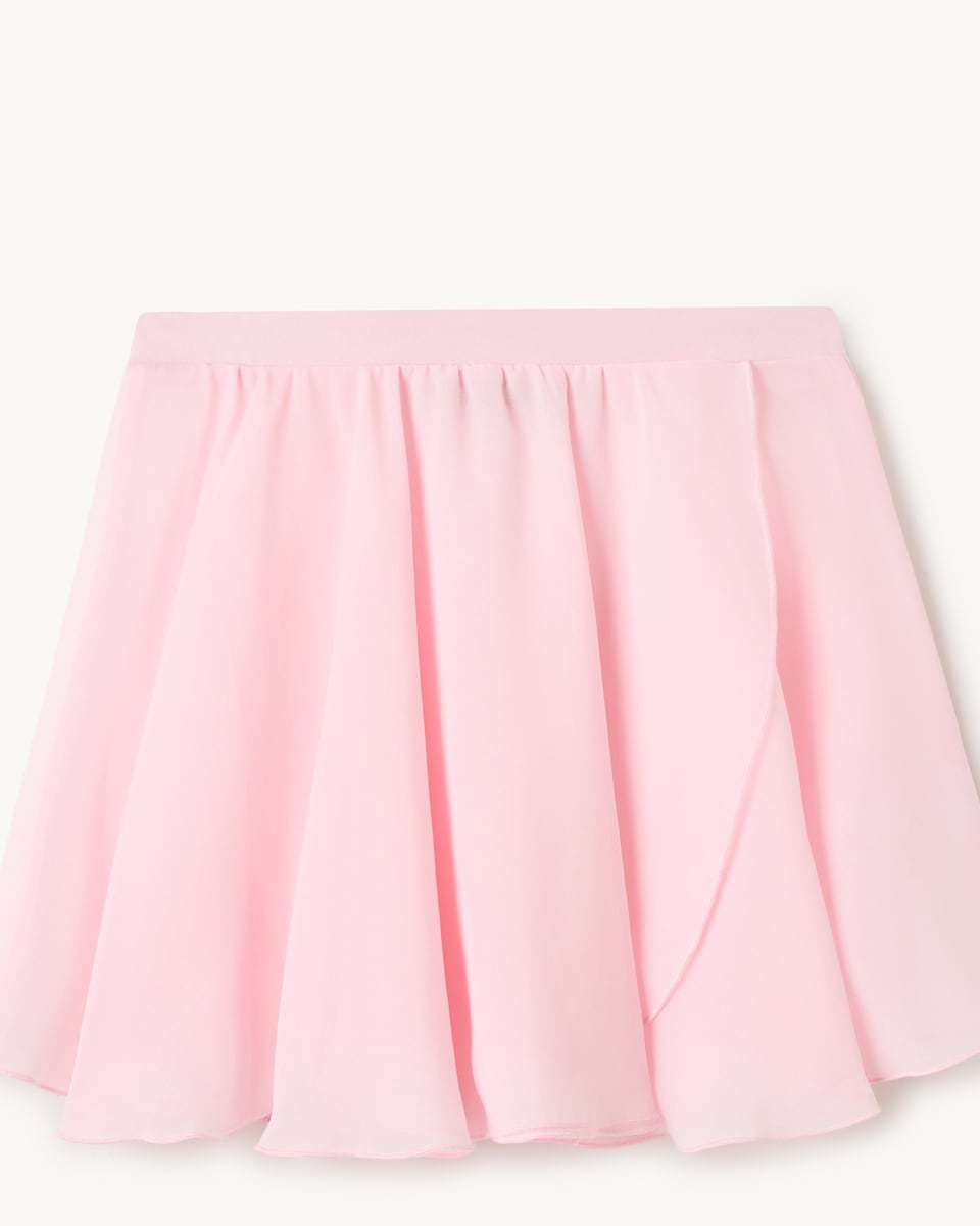 image 1 of F&F Active Girls Ballet Wrap Skirt in Pink