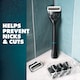 image 4 of Gillette Body and Intimate Razor Cartridges, 4 Blade Refills, Dermatologist Tested, With Lubrastrip