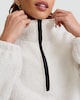 image 2 of F&F Active Fleece Half Zip Jacket in Cream