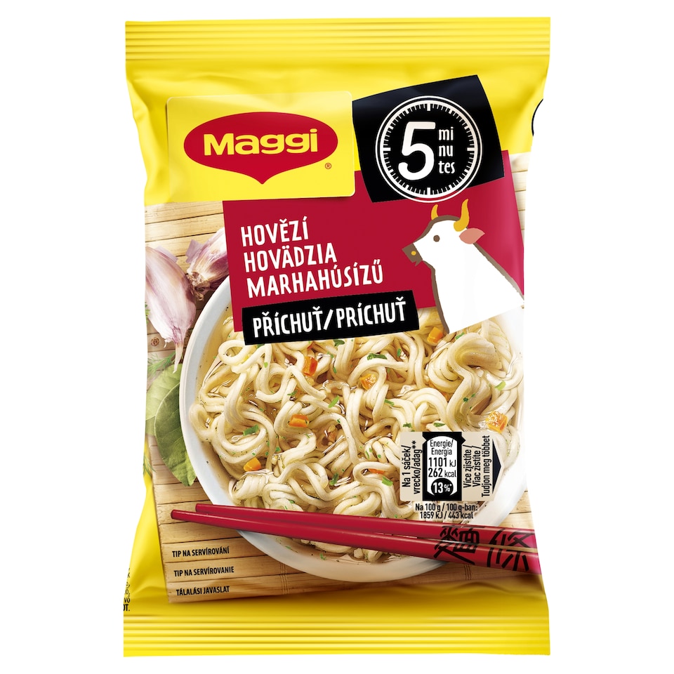 MAGGI Instantní nudle s hovězí příchutí sáček 59,2g