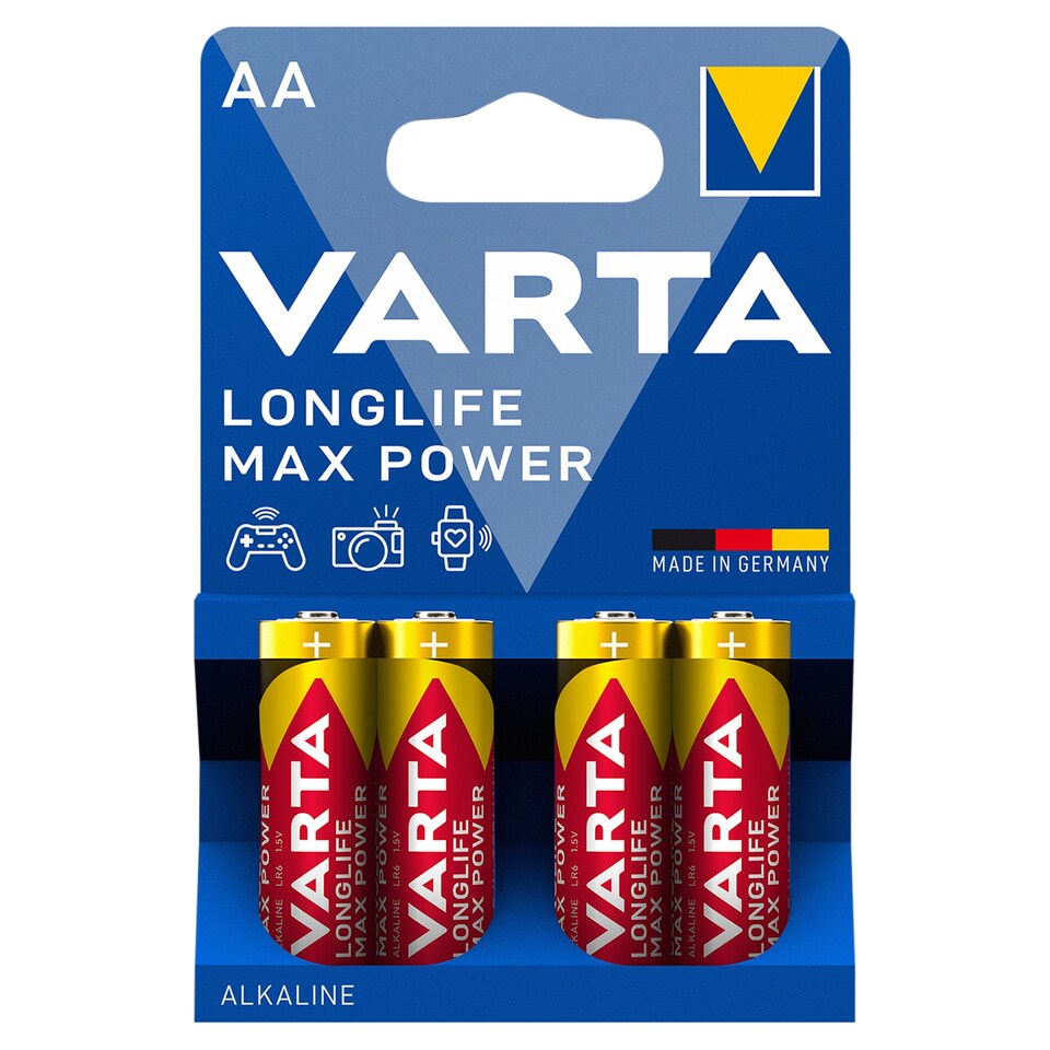 obrázok 1 z VARTA Longlife Max Power AA alkalické batérie 4 ks