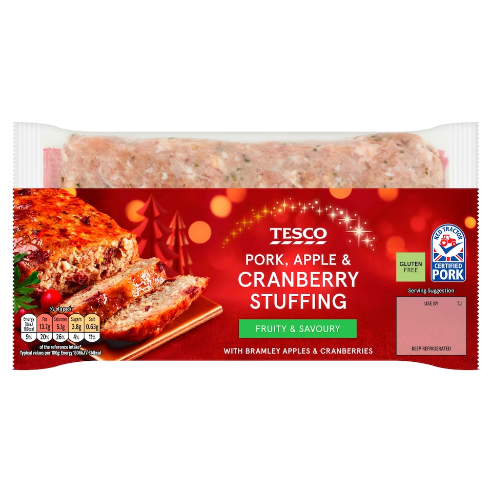Tesco Pork, Apple & Cranberry Stuffing 400G