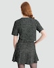 image 3 of F&F Boucle Textured A Line Co-ord Skirt in Multi Black White