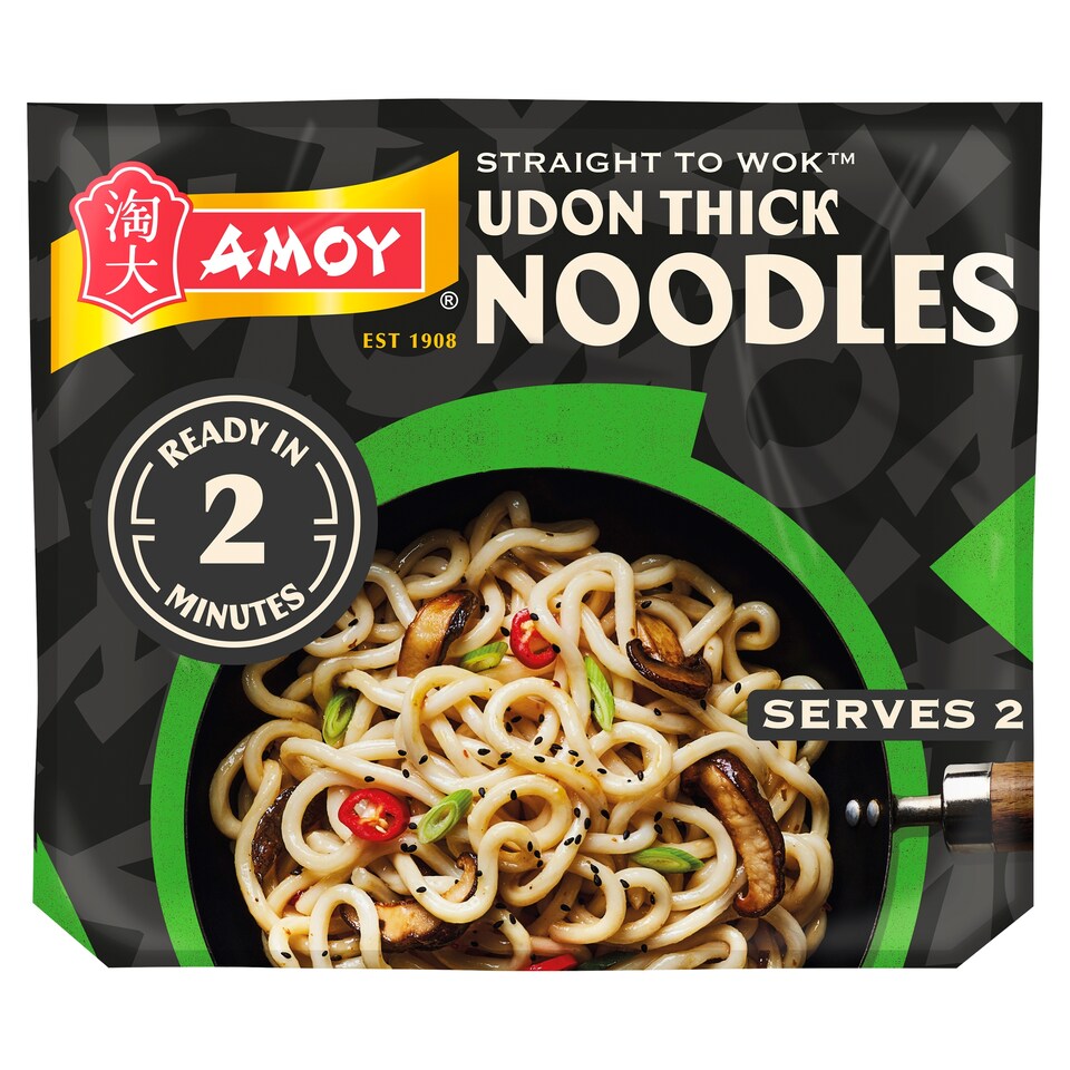 image 1 of Amoy Udon Thick Noodles 2X150g