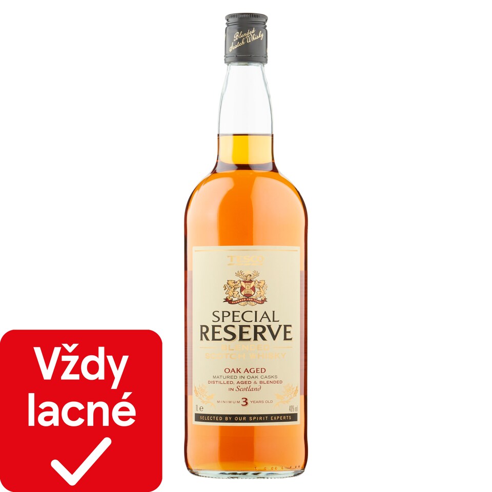 Tesco Special Reserve Blended Scotch Whisky 3 Years Old 40% 1 L