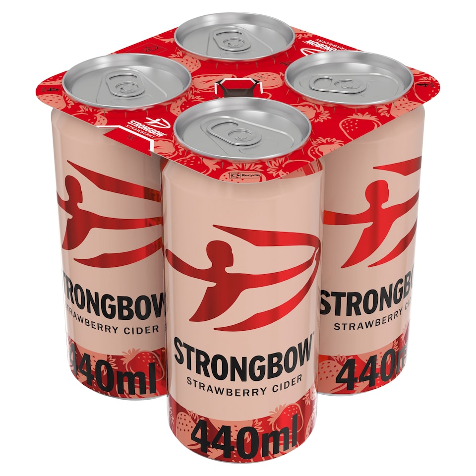 Strongbow Strawberry Cider - 4x440ml