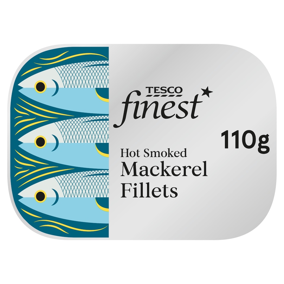Tesco Finest Hot Smoked Mackerel Fillets 110G