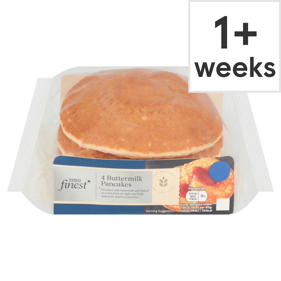 Tesco Finest Buttermilk Pancakes 4 pack
