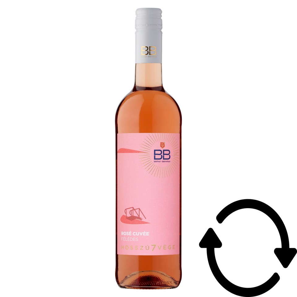 BB Hosszú7vége Rosé Cuvée félédes rosébor 12% 0,75 l