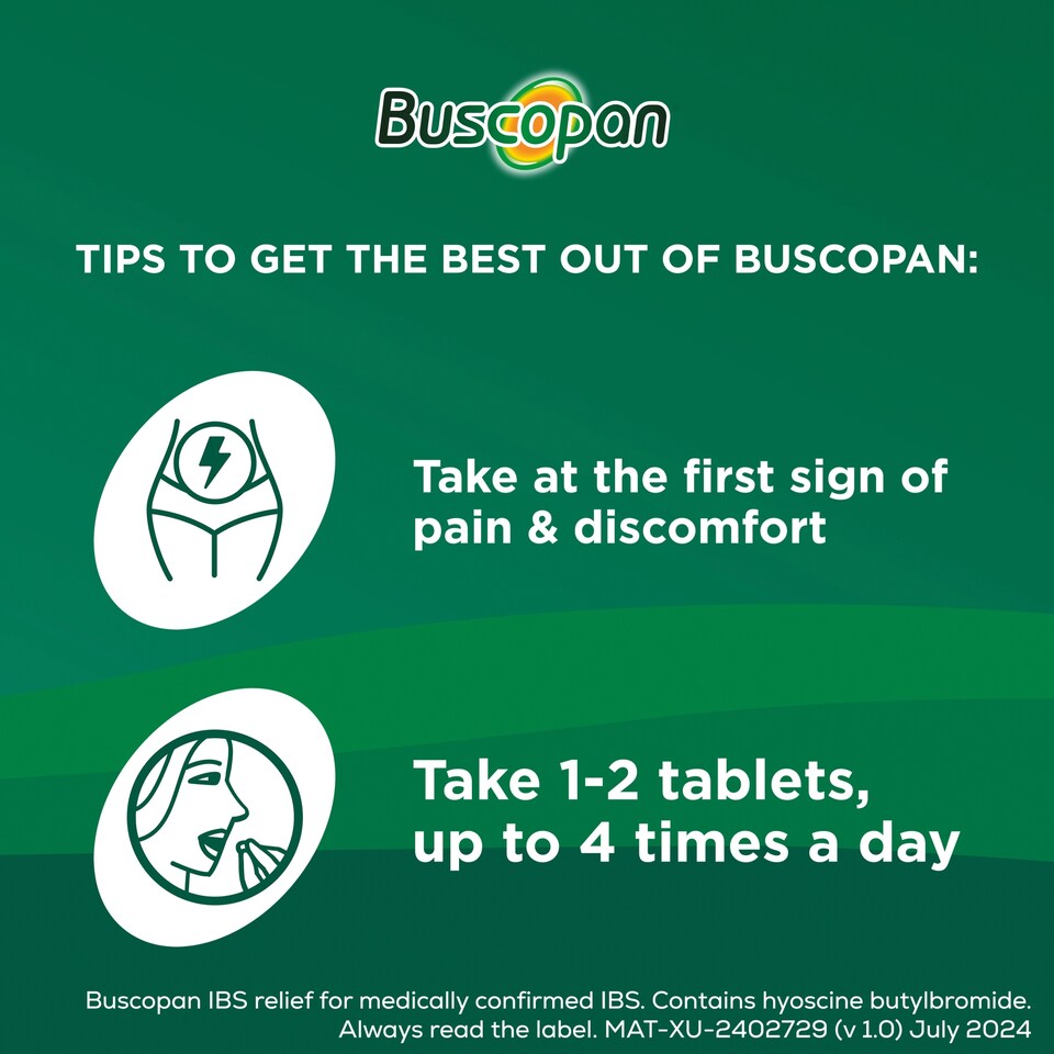 image 1 of Buscopan IBS Relief Tablets - Pain & Discomfort Relief 20s