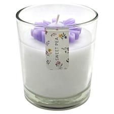 F&F Home Sweet Pea Floral Wax Inclusion Candle 260g Assorted