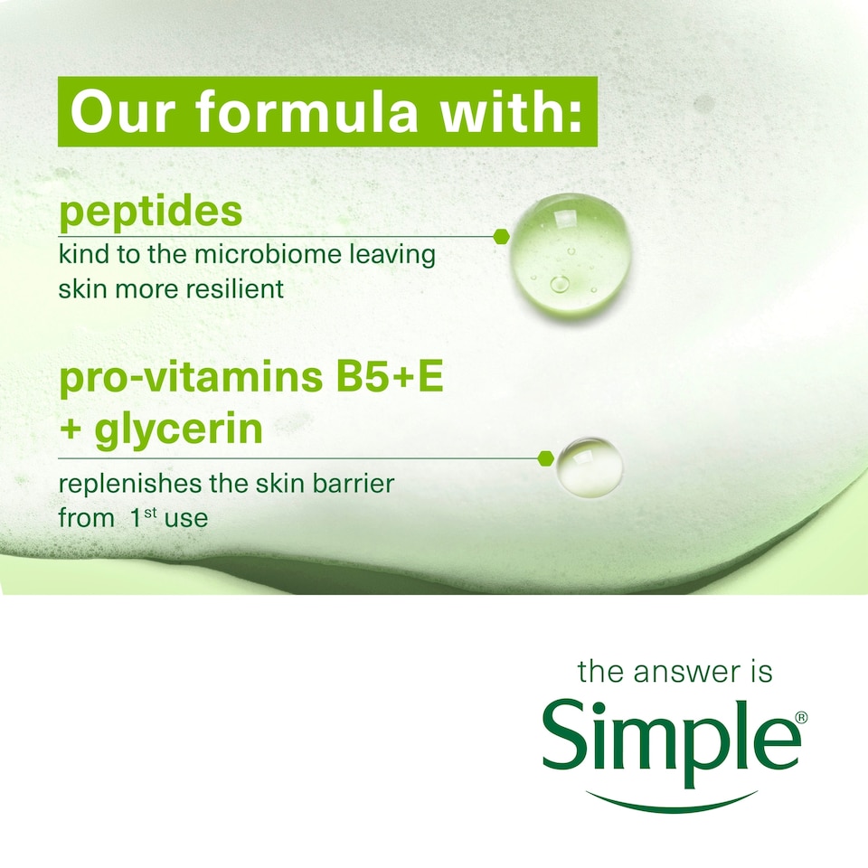 image 1 of Simple Moisturising Facial Wash 50Ml