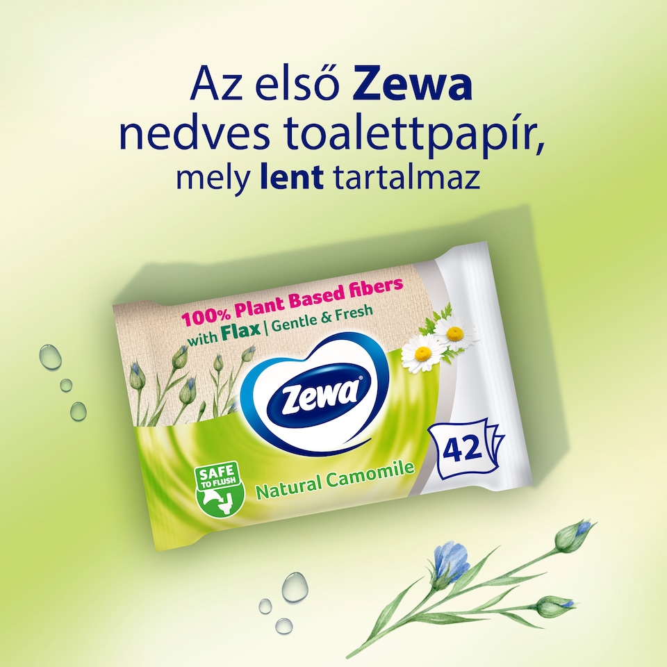 image 1 of Zewa Natural Camomile nedves toalettpapír 42 db