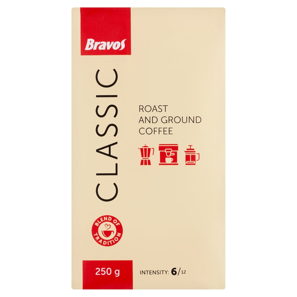 Bravos Classic Roast and Ground Coffee 250 g