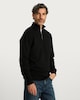 image 1 of F&F Cotton Rich Half Zip Funnel Neck Sweatshirt in Black