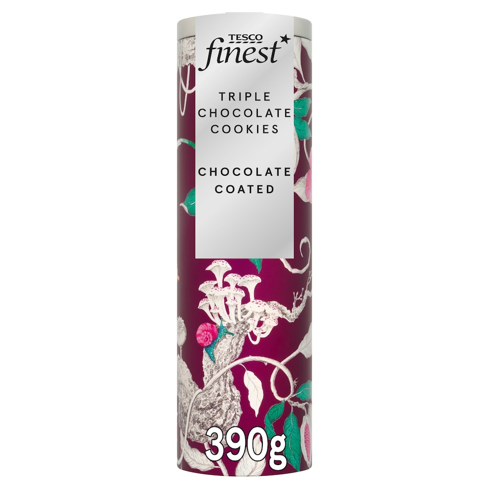 Tesco Finest Triple Chocolate Cookies Tin 390g