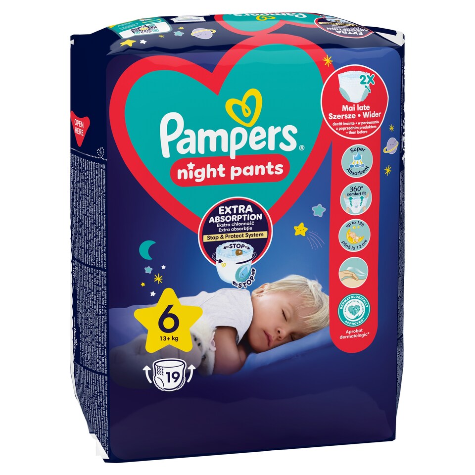 obrázok 1 z Pampers Active Baby plienkové nohavičky veľkosť 6, 19 plienok, 13kg+