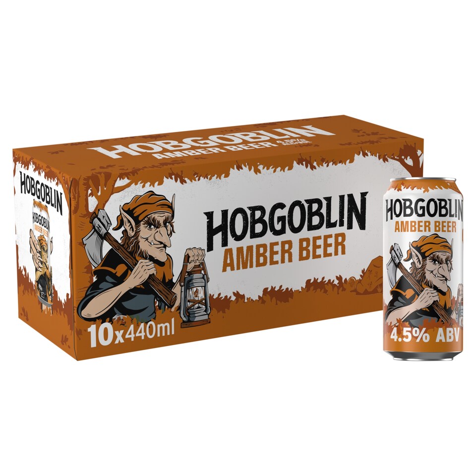 image 1 of Hobgoblin Amber Ale Beer Can 10x440ml
