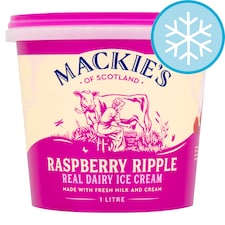 Mackie's Raspberry Ripple Ice Cream 1 Litre