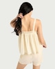 image 4 of F&F Pure Cotton Lace Trim Pyjama Set in Cream