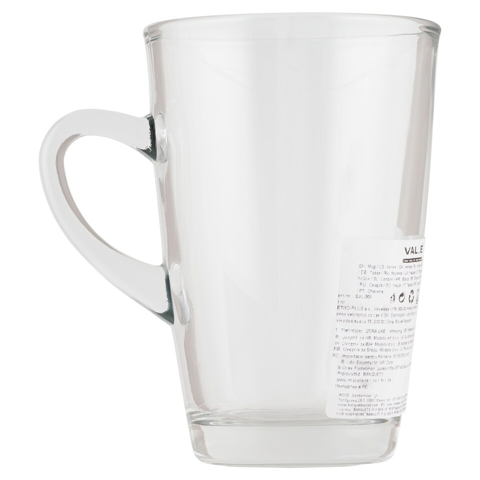 Value átlátszó üveg csésze 350 ml