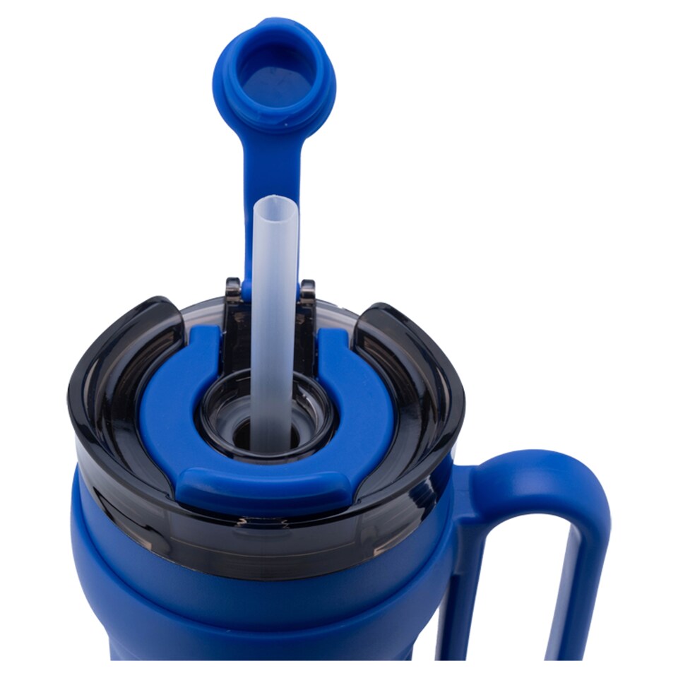 image 1 of Tesco Navy Tumbler with Oval Handle 850Ml